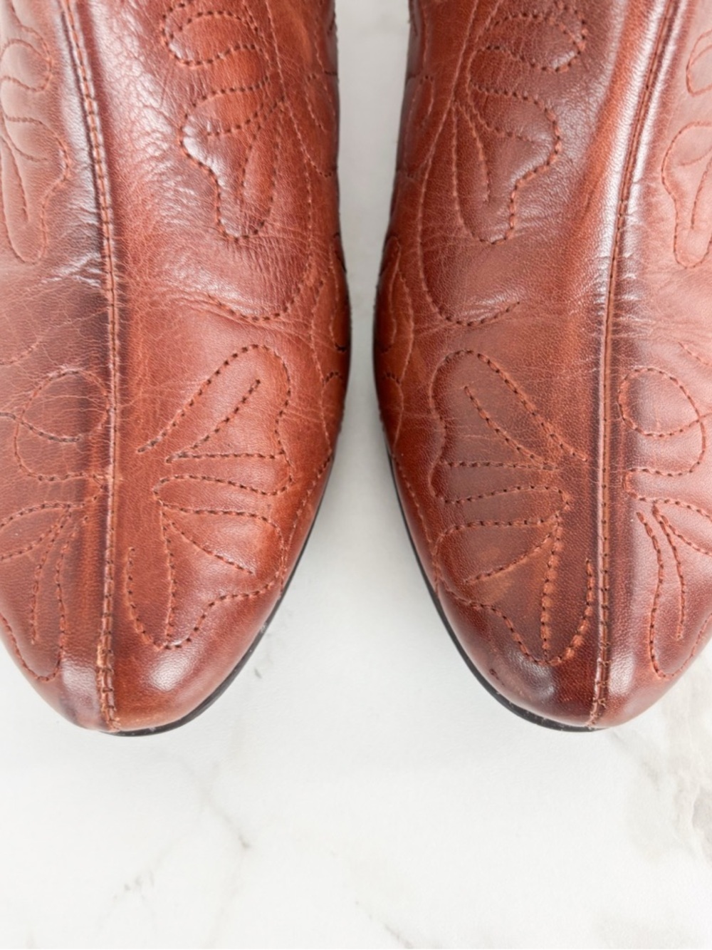 Pikolinos Cuero Embroidered Leather Booties Sz 38 (7.5) - Picture 6 of 11